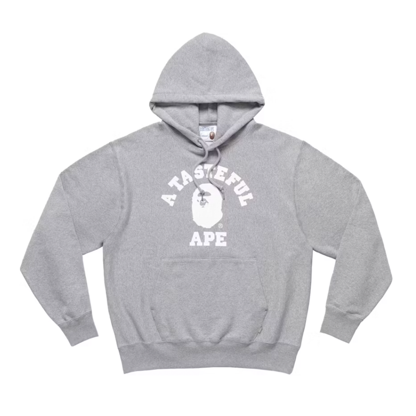 BAPE x JJJJound Relaxed Classic College Pullover Hoodie Gray [USED] - XL (Used)