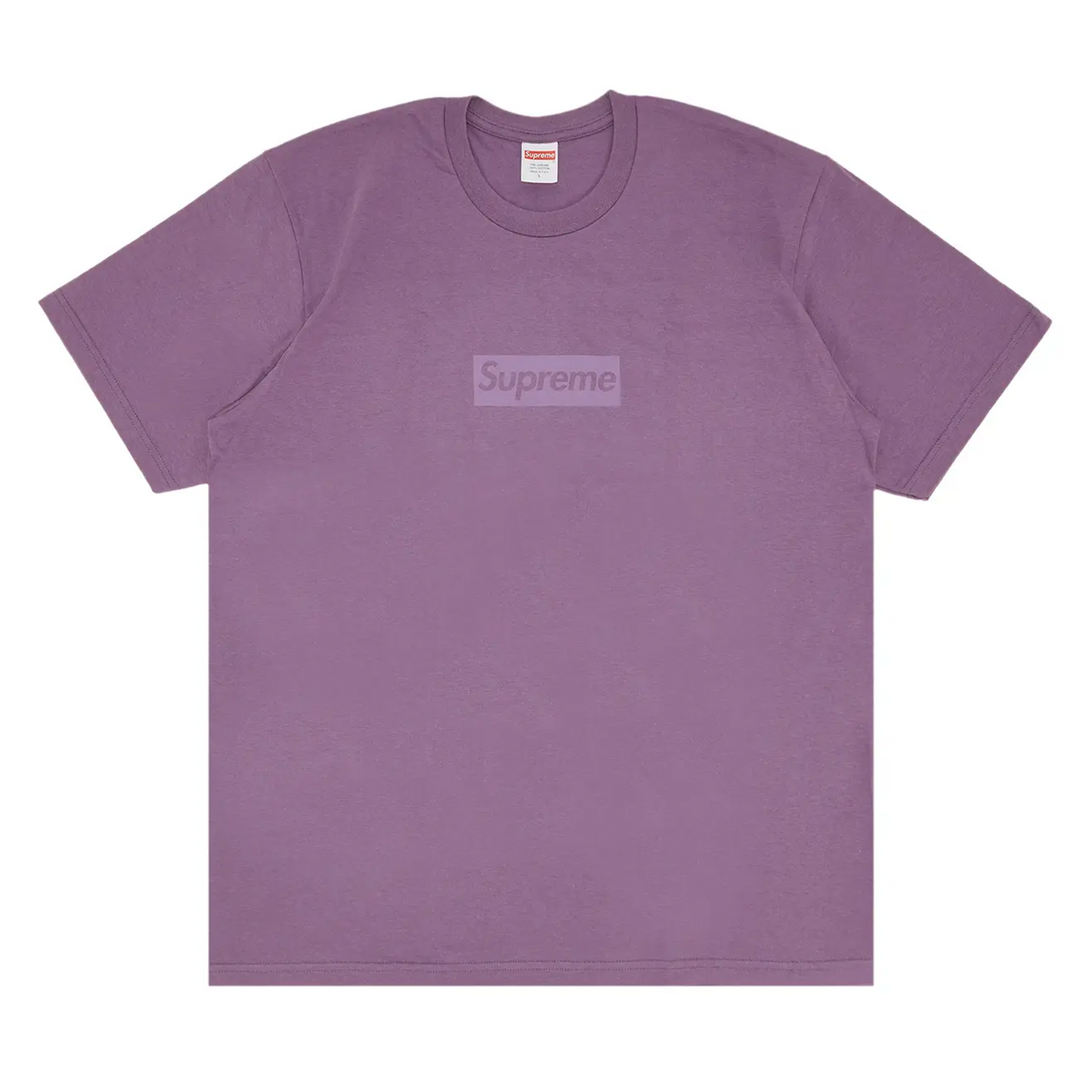 Supreme Tonal Box Logo Tee Dusty Purple