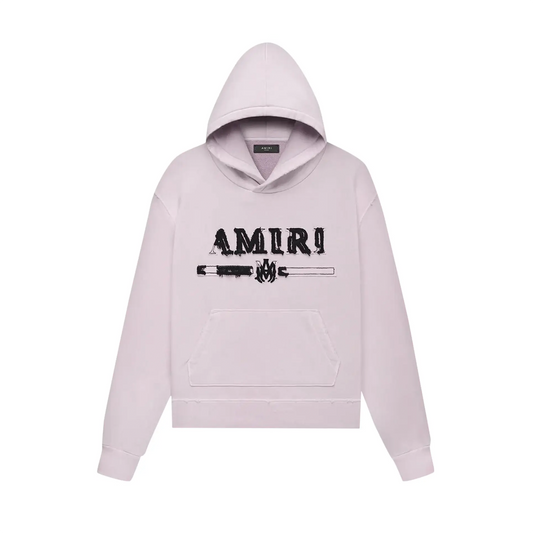 Amiri MA Bar Appliqué Hoodie 'Pink' [USED] - XL (Used)
