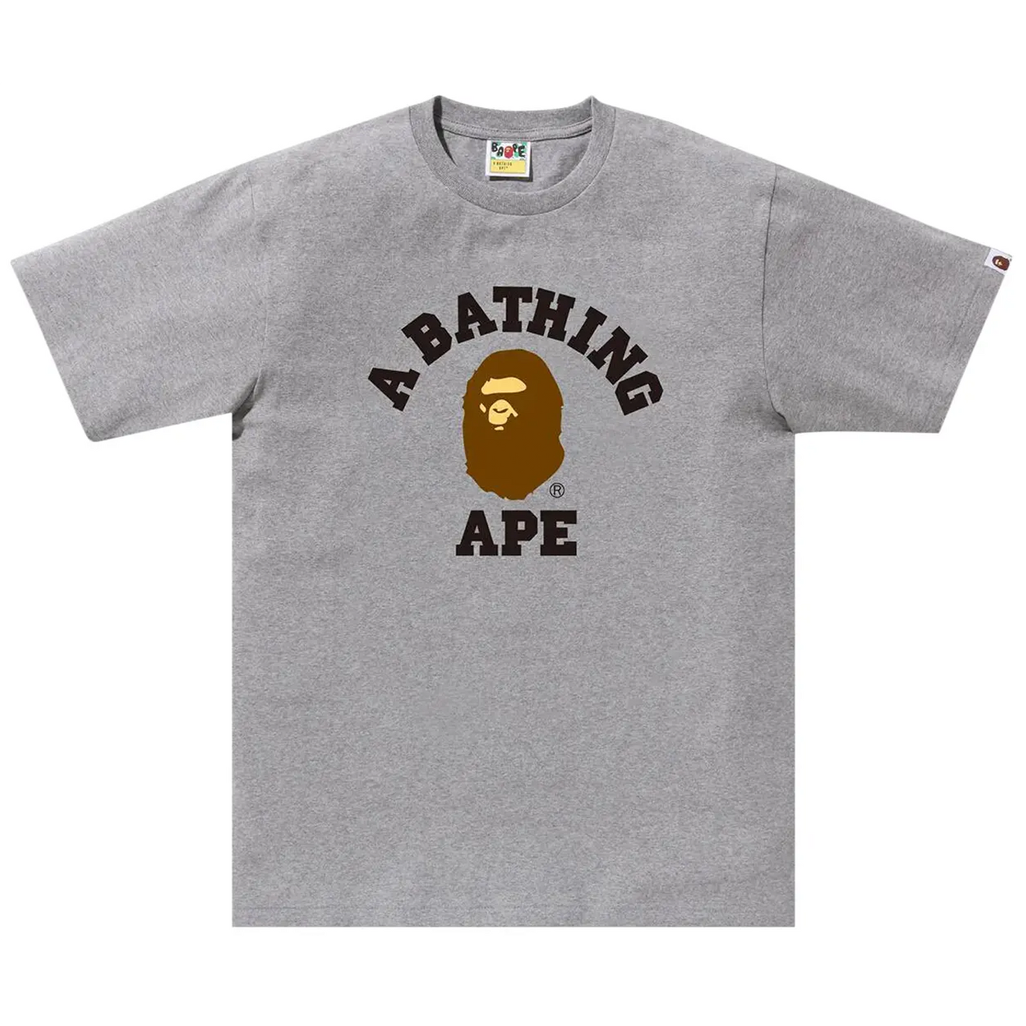 Bape A Bathing Ape College Tee Grey [USED] - XL (Used)