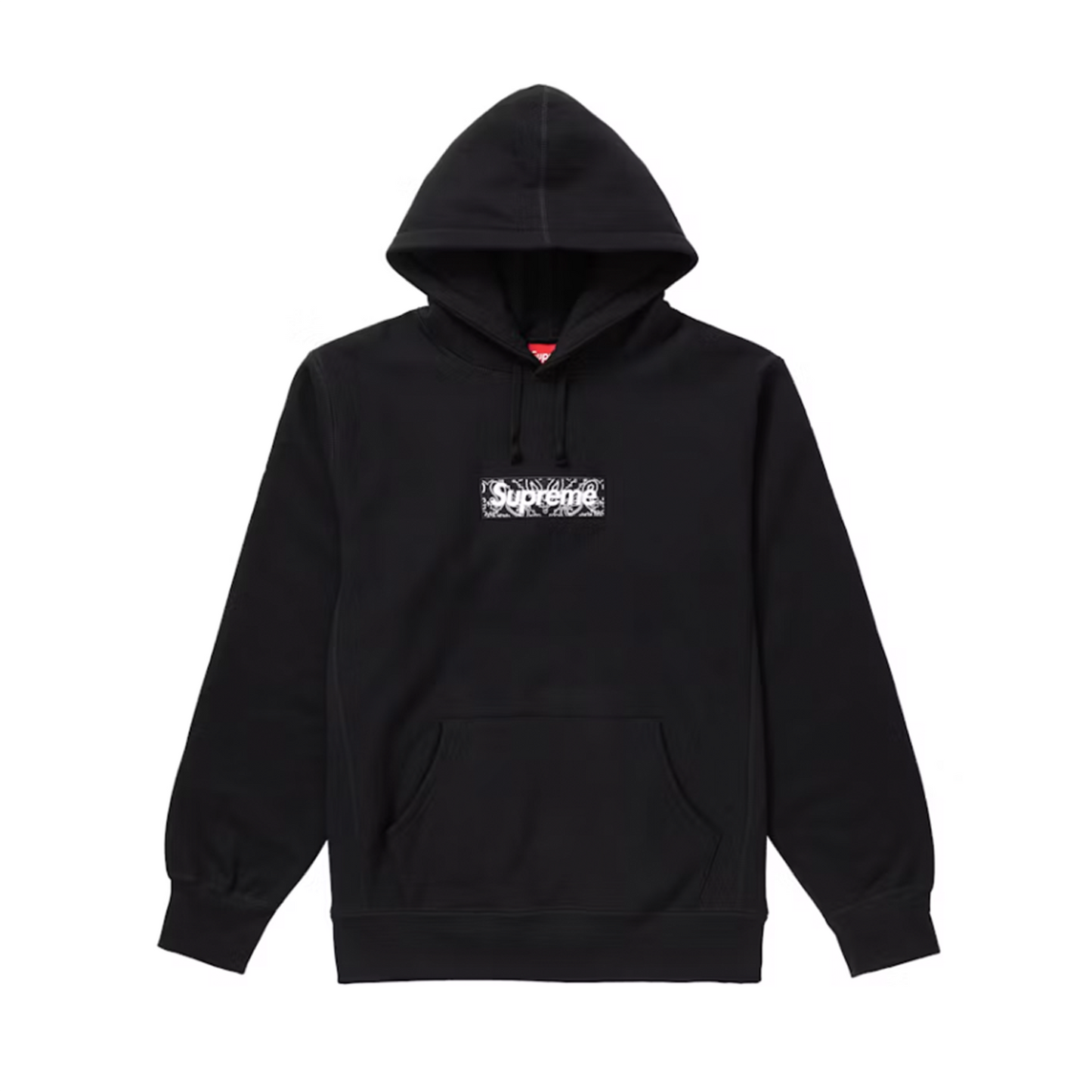 Supreme Bandana Box Logo Hooded Sweatshirt Black [Used] - M (Used)