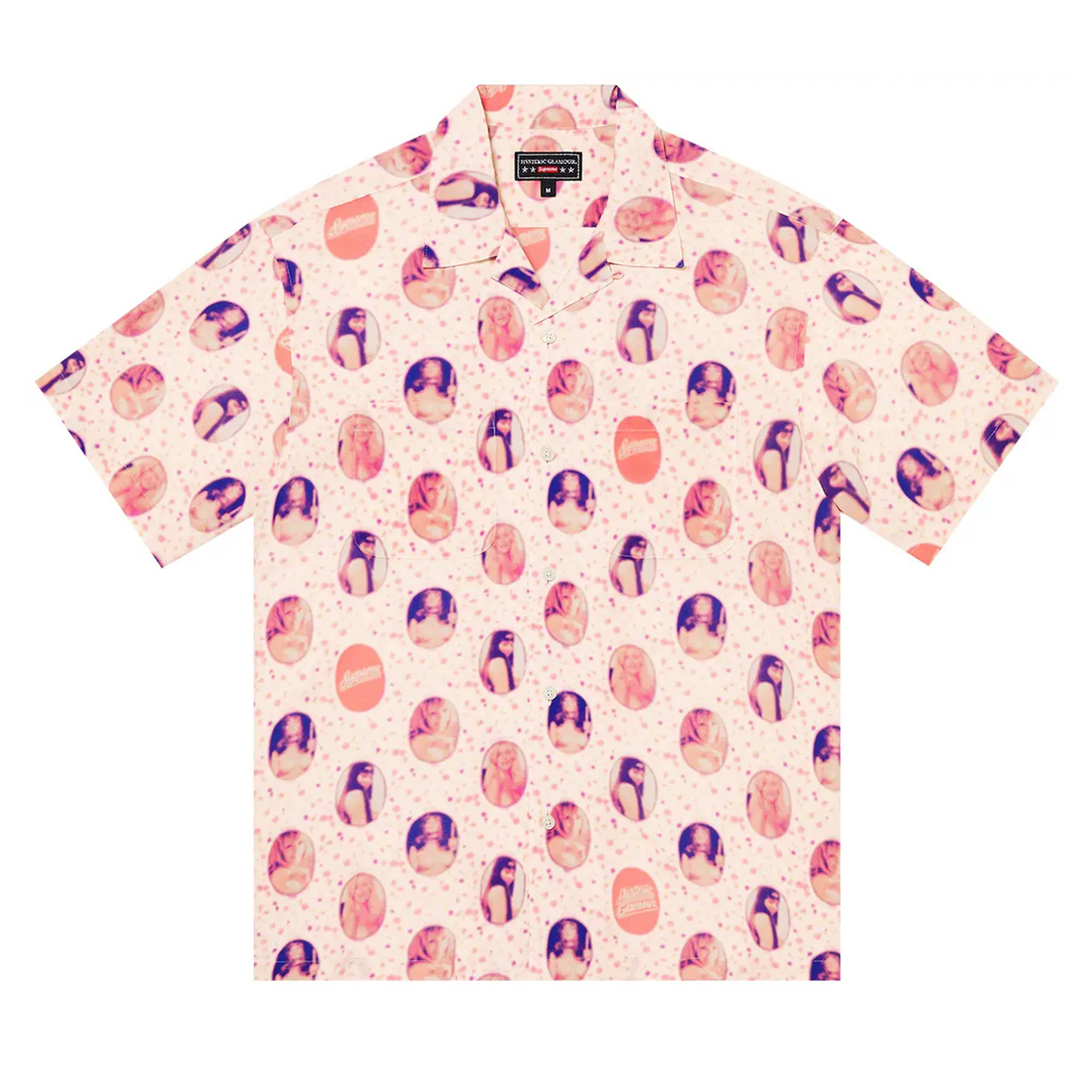 Supreme x Hysteric Glamour Blurred Girls Rayon Short-Sleeve Shirt 'Off White' [USED] - XL (Used)