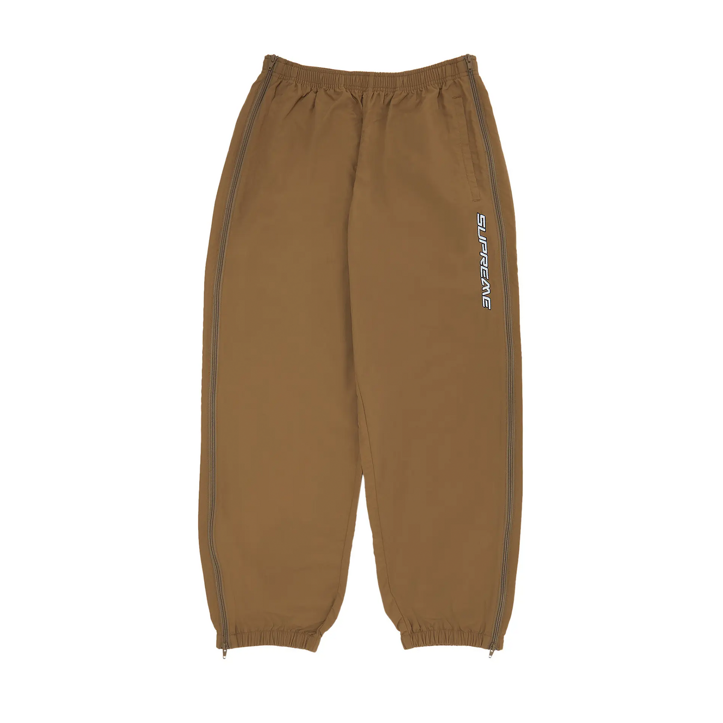 Supreme Full Zip Baggy Warm Up Pant Light Brown [USED] - S (Used)