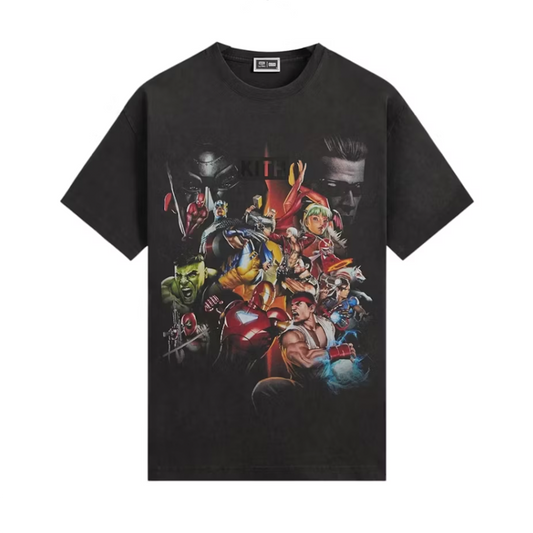 Kith x Marvel vs. Capcom Ultimate Vintage Tee Black
