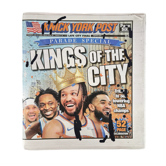 NY Knicks New York Post Kings of the City Parade Special Full Newspaper 6/18/2026