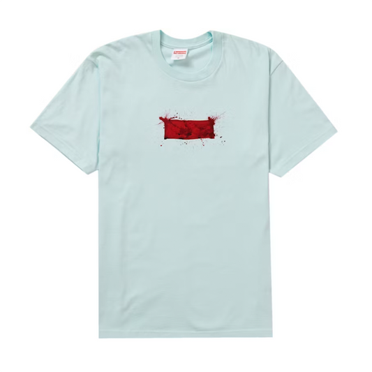 Supreme Ralph Steadman Box Logo Tee Pale Blue