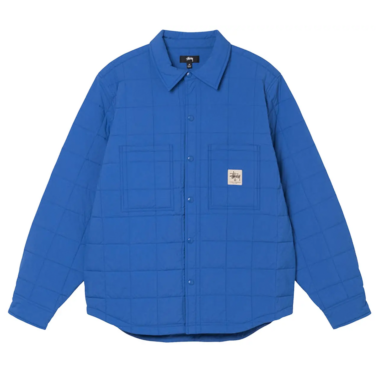 Stussy Quilted Fatigue Shirt Blue [USED] - S (Used)