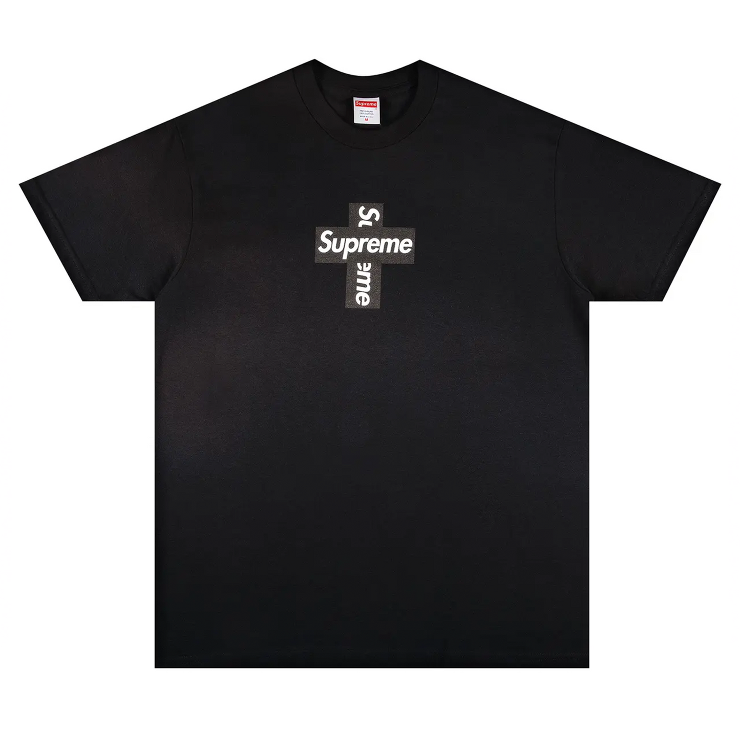 Supreme Cross Box Logo Tee Black [USED] - M (Used)