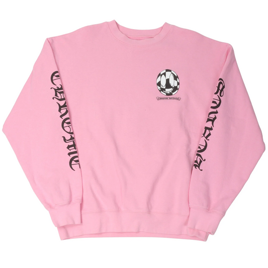Chrome Hearts Matty Boy Vanity Affair Crewneck Sweatshirt Pink [USED] - L (Used)