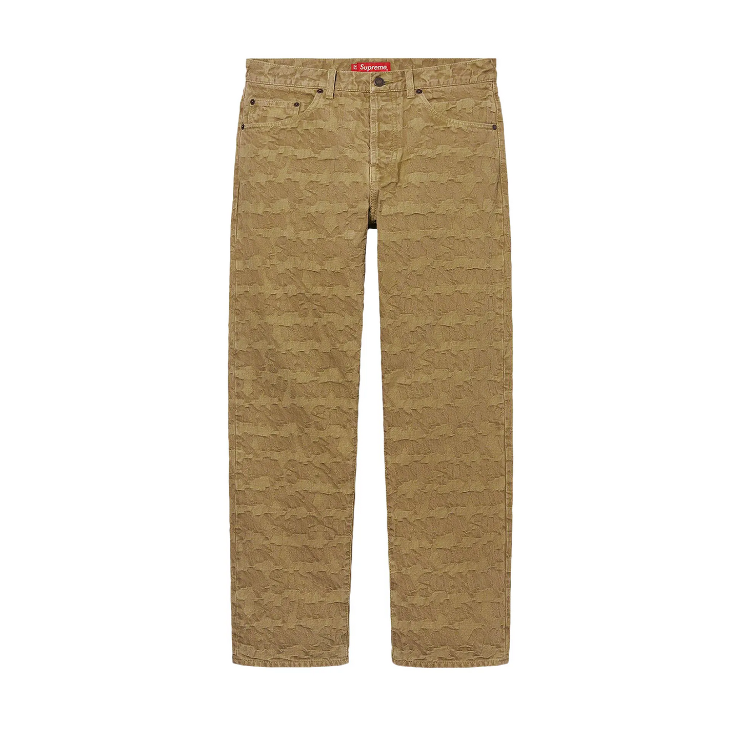 Supreme Fat Tip Jacquard Regular Jean Olive [USED] - 34 (Used)