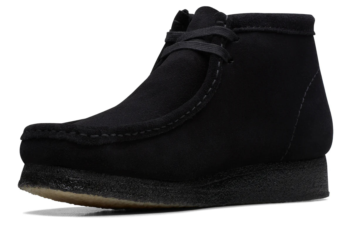 26155517 Clarks Originals Wallabee Boot Triple Black Suede