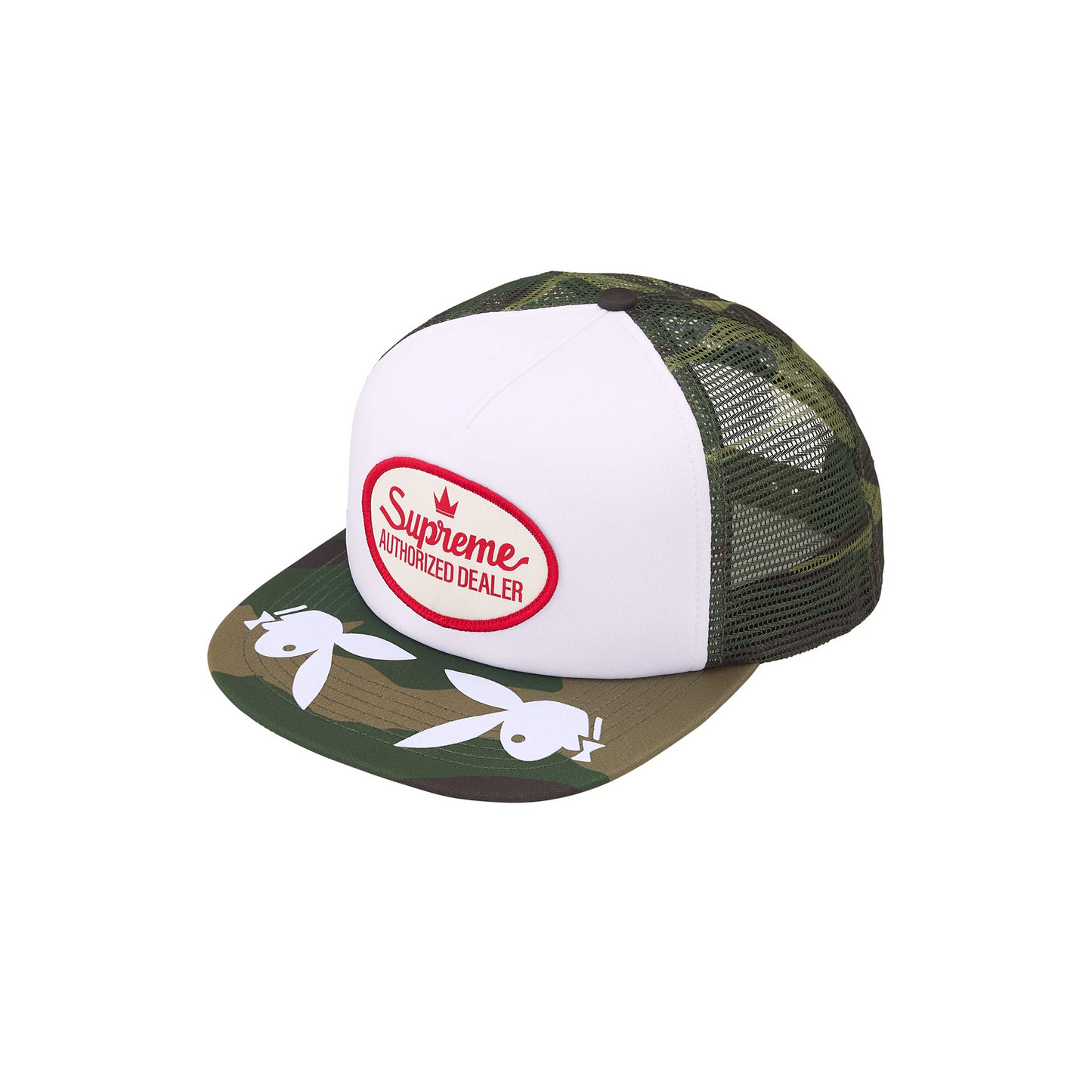 Supreme Playboy Mesh Back 5-Panel Woodland Camo