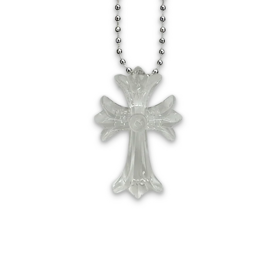 Chrome Hearts Clear Silicone Cross Necklace