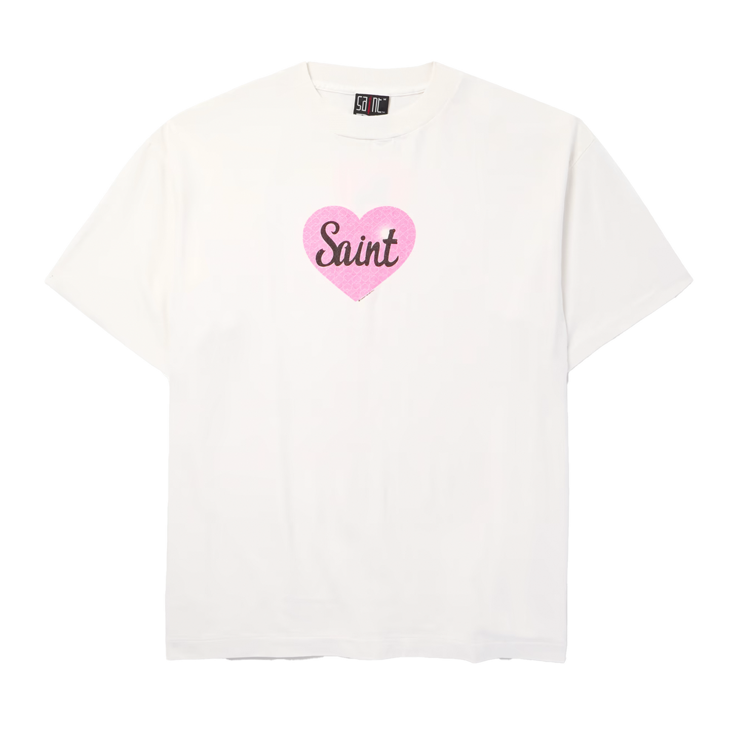 Saint Michael Heart Logo-Print Cotton-Jersey T-Shirt [USED] - S (Used)