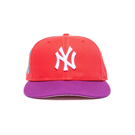 Jae Tips x Hat Club Yankee 5950 Subway Series On Field Fitted Hat Salmon/Purple