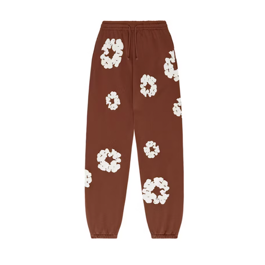 Denim Tears The Cotton Wreath Sweatpants Brown [USED] - M (Used)