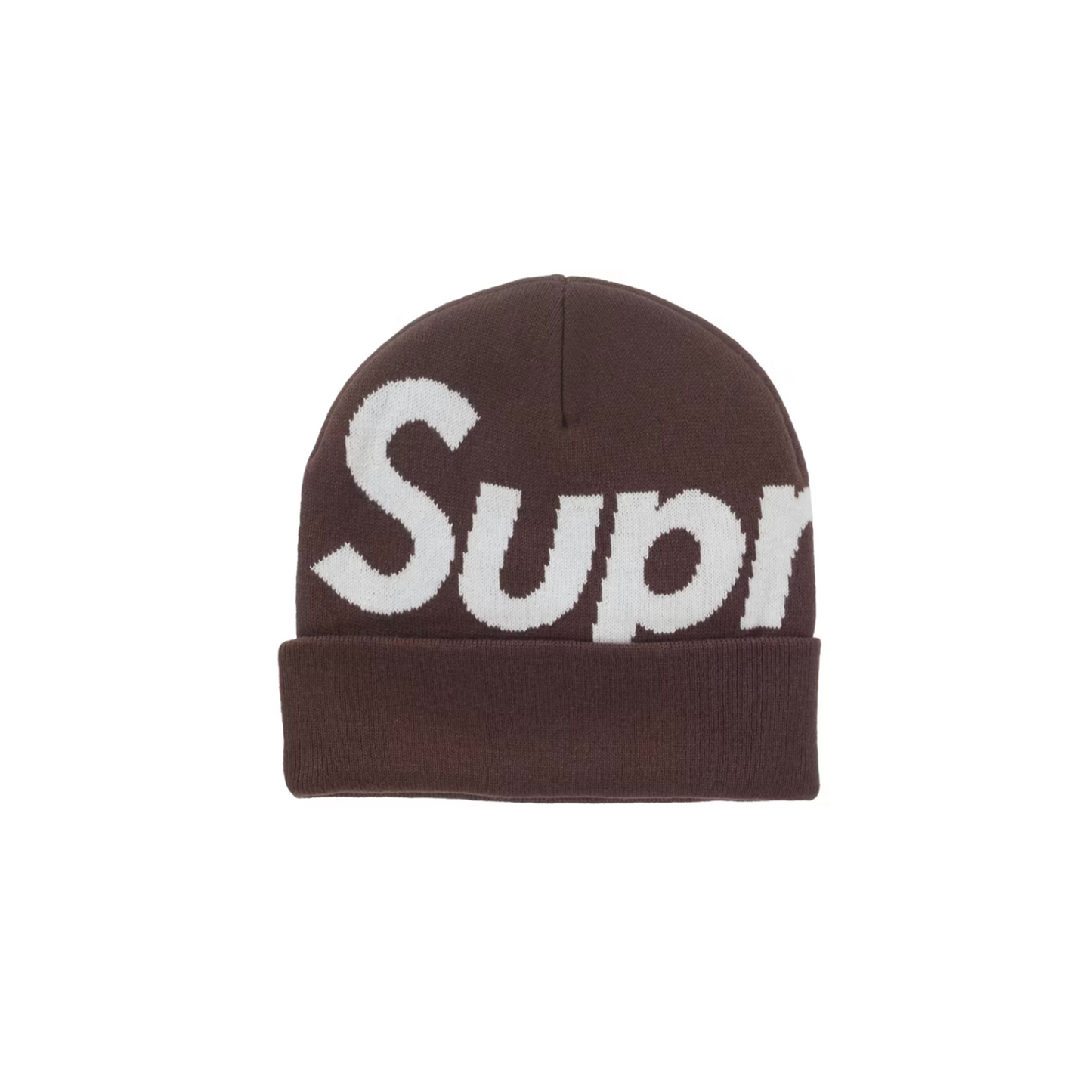 Supreme Big Logo Beanie (FW25) Brown