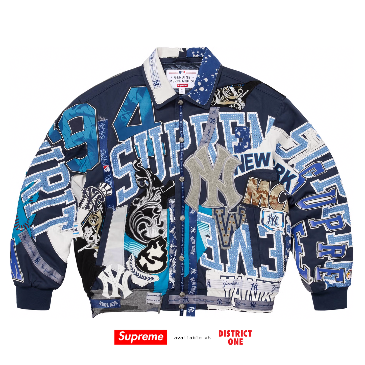 Supreme Jeff Hamilton New York Yankees Varsity Jacket