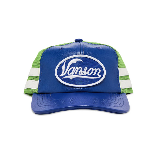 Supreme Vanson Leathers Mesh Back 6-Panel Blue