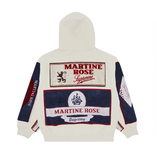 Supreme Martine Rose Towel Zip Up Hooded Sweatshirt White [USED] - M (Used)