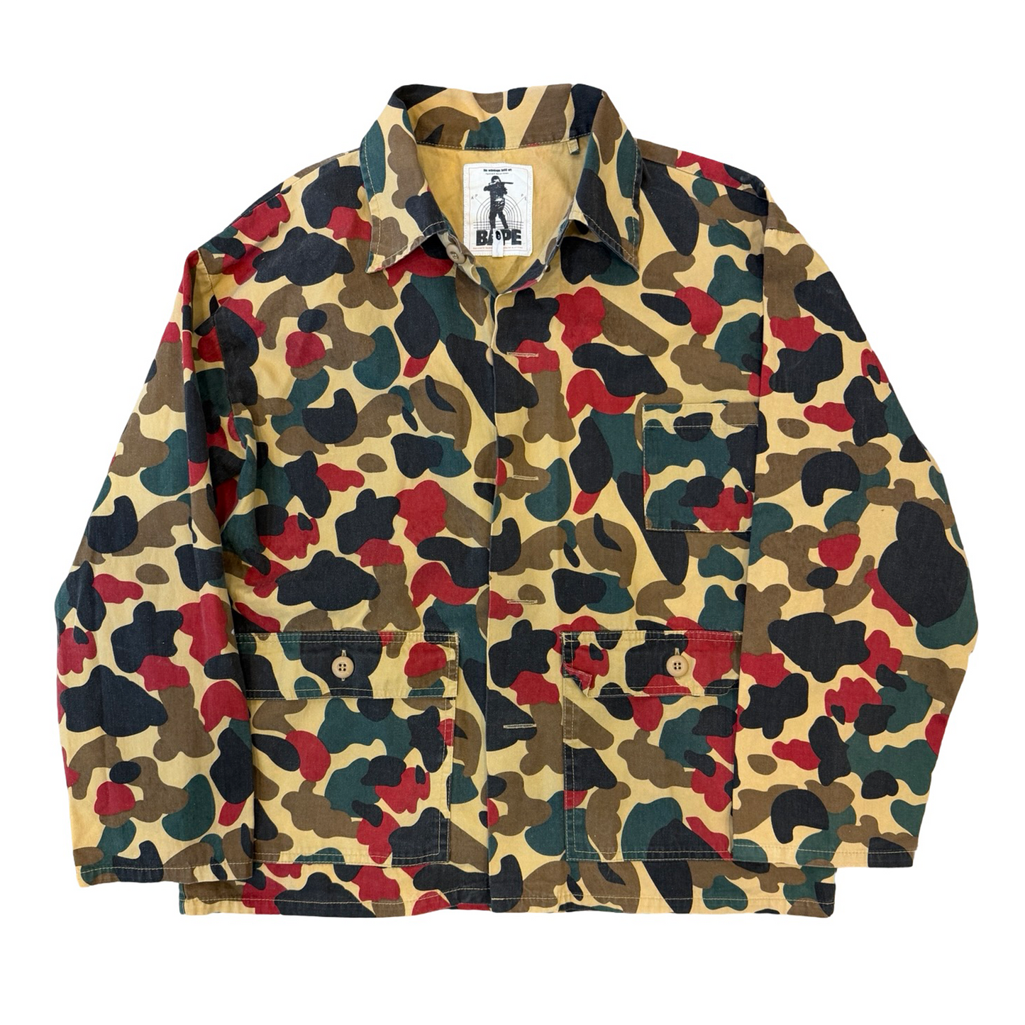 Bape Vintage Duck Camo Button Up [USED] - M (Used)