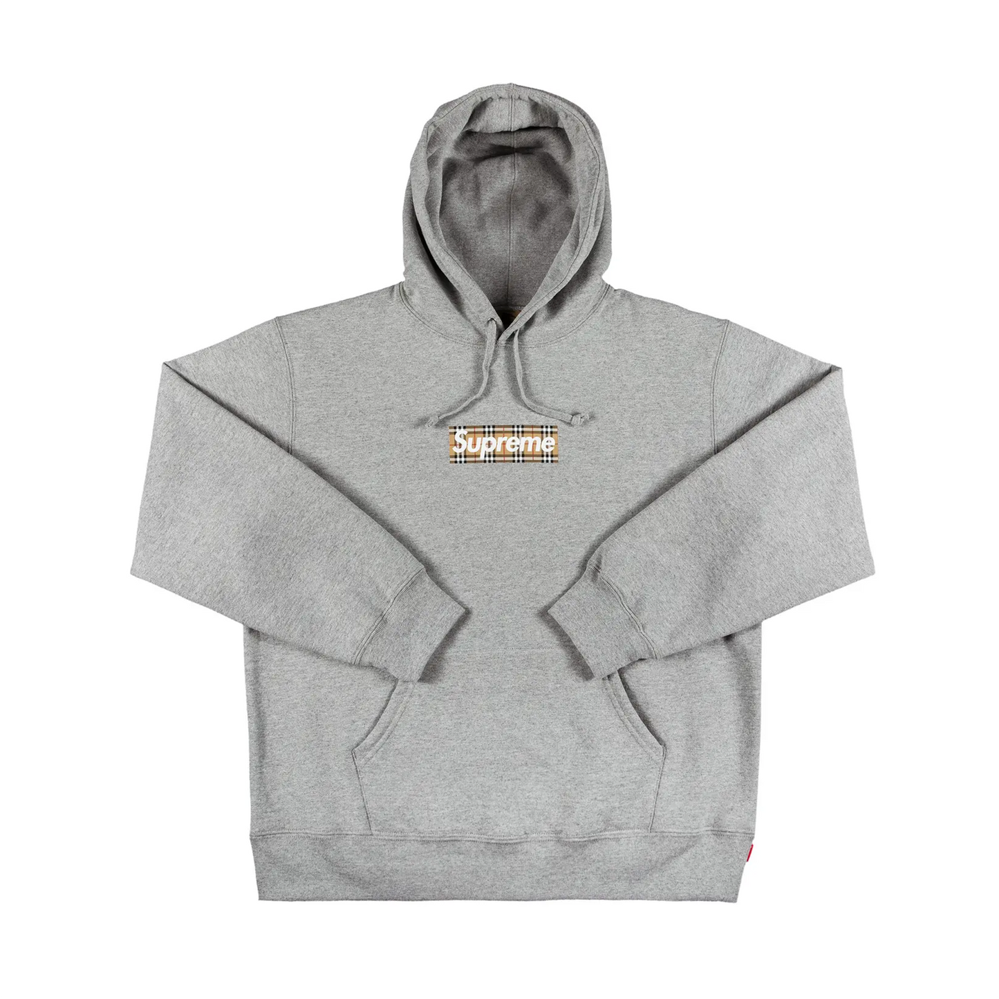 Supreme x Burberry Box Logo Hooded Sweatshirt 'Heather Grey' [USED] - XL (Used)
