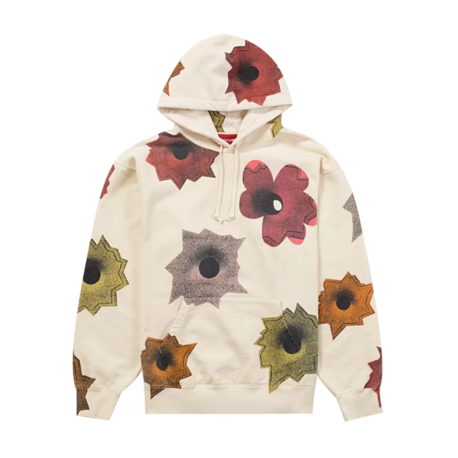 Supreme Nate Lowman Hooded Sweatshirt Natural