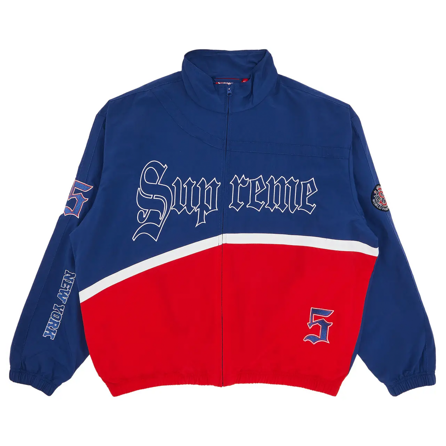 Supreme Old English Track Jacket Light Navy [USED] - M (Used)