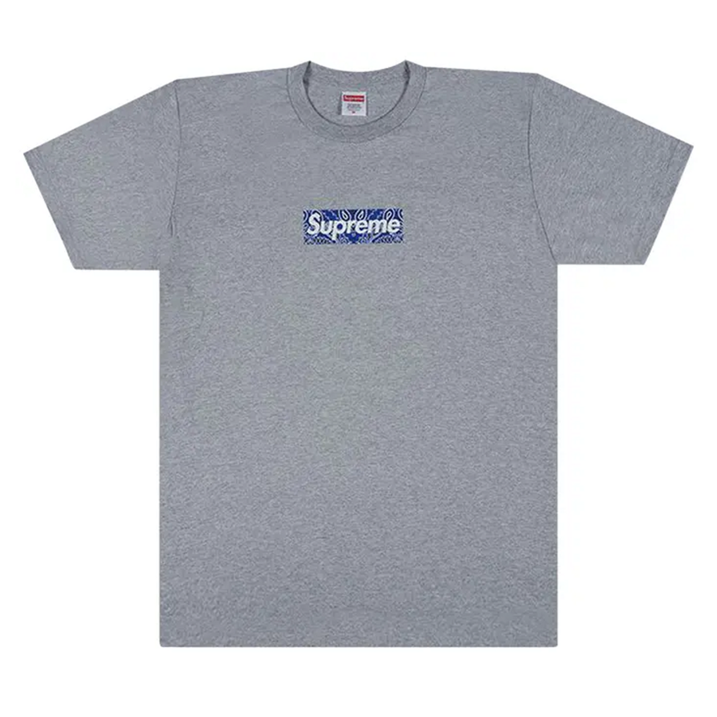Supreme Bandana Box Logo Tee 'Heather Grey' [USED] - L (Used)