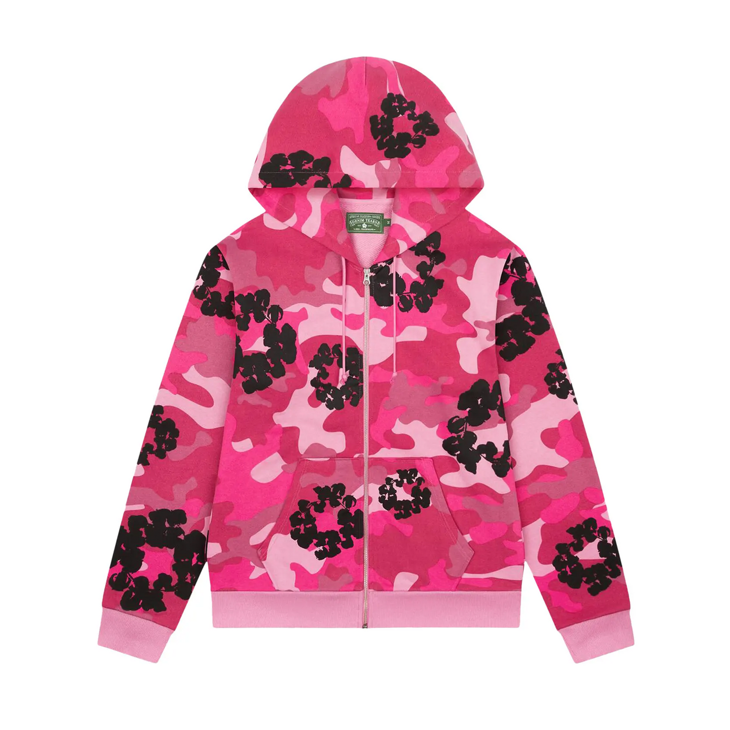 Denim Tears Wreath Zip Hoodie 'Pink Camo' [USED] - XL (Used)