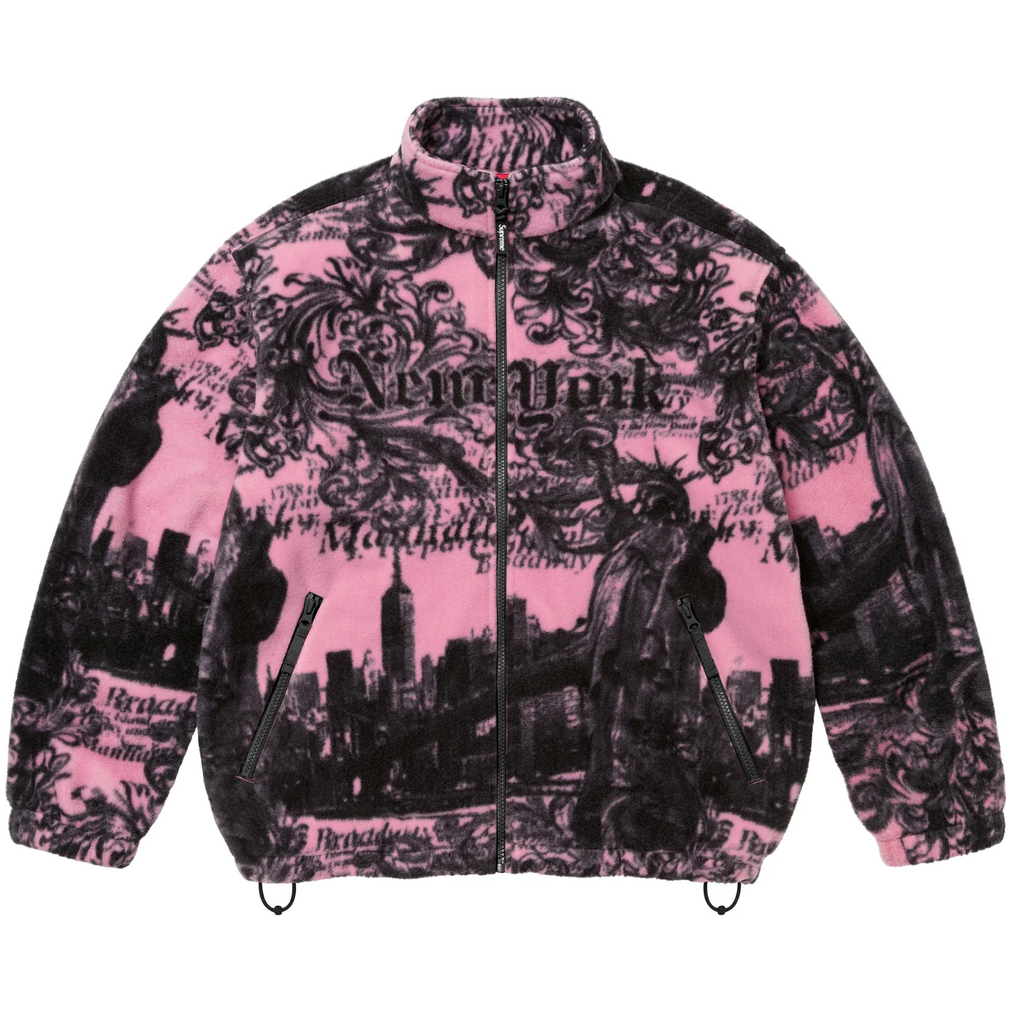 Supreme New York Fleece Jacket (FW25) Pink