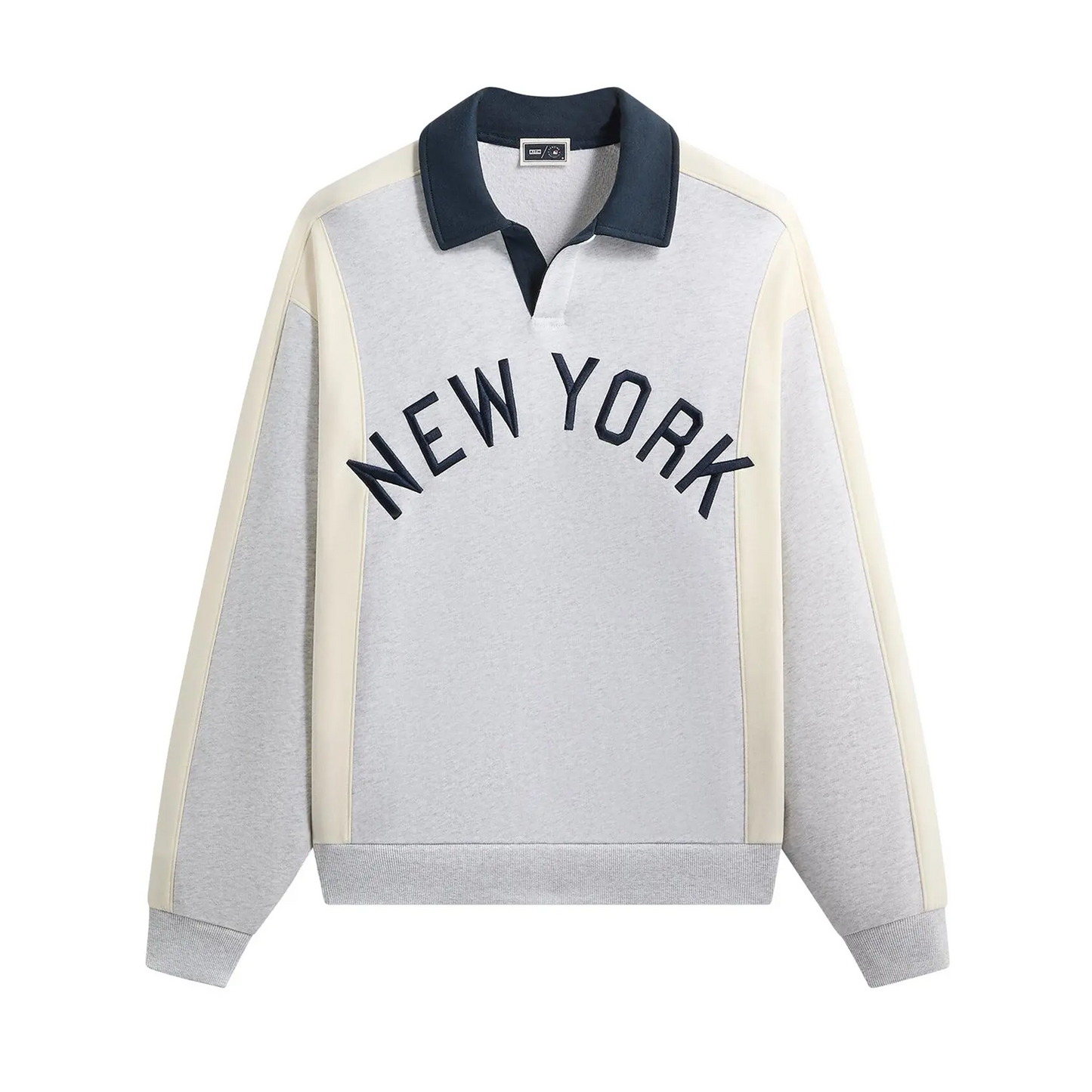 Kith For The New York Yankees Paneled Nelson Rugby 'Light Heather Grey' [USED] - XL (Used)