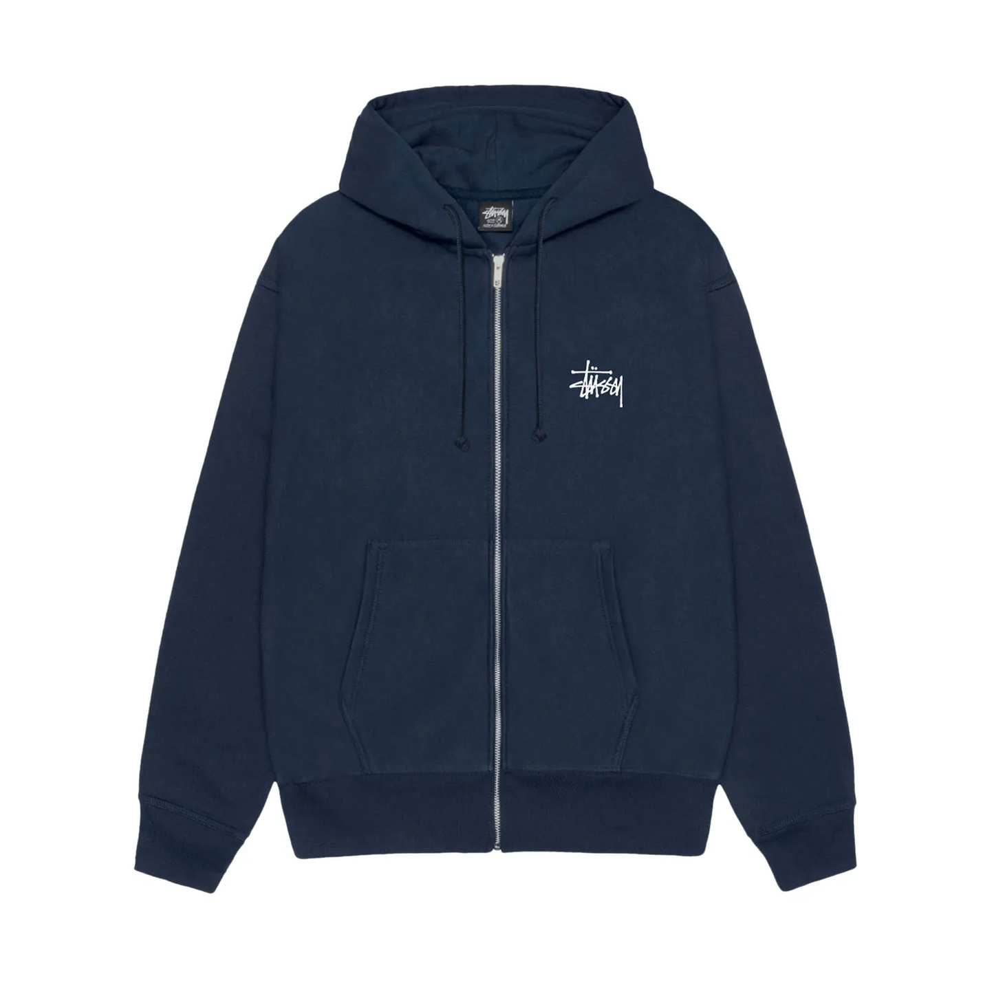 Stussy Basic Stussy Zip Hoodie Navy [USED] - XL (Used)