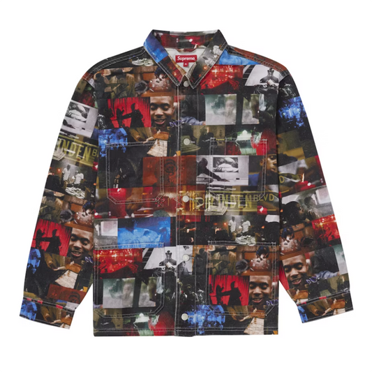 Supreme Nas and DMX Collage Denim Chore Coat Multicolor [USED] - M (Used)