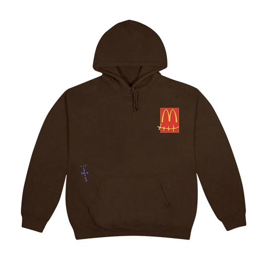 Travis Scott x McDonald's Cactus Pack Sticker Hoodie Brown