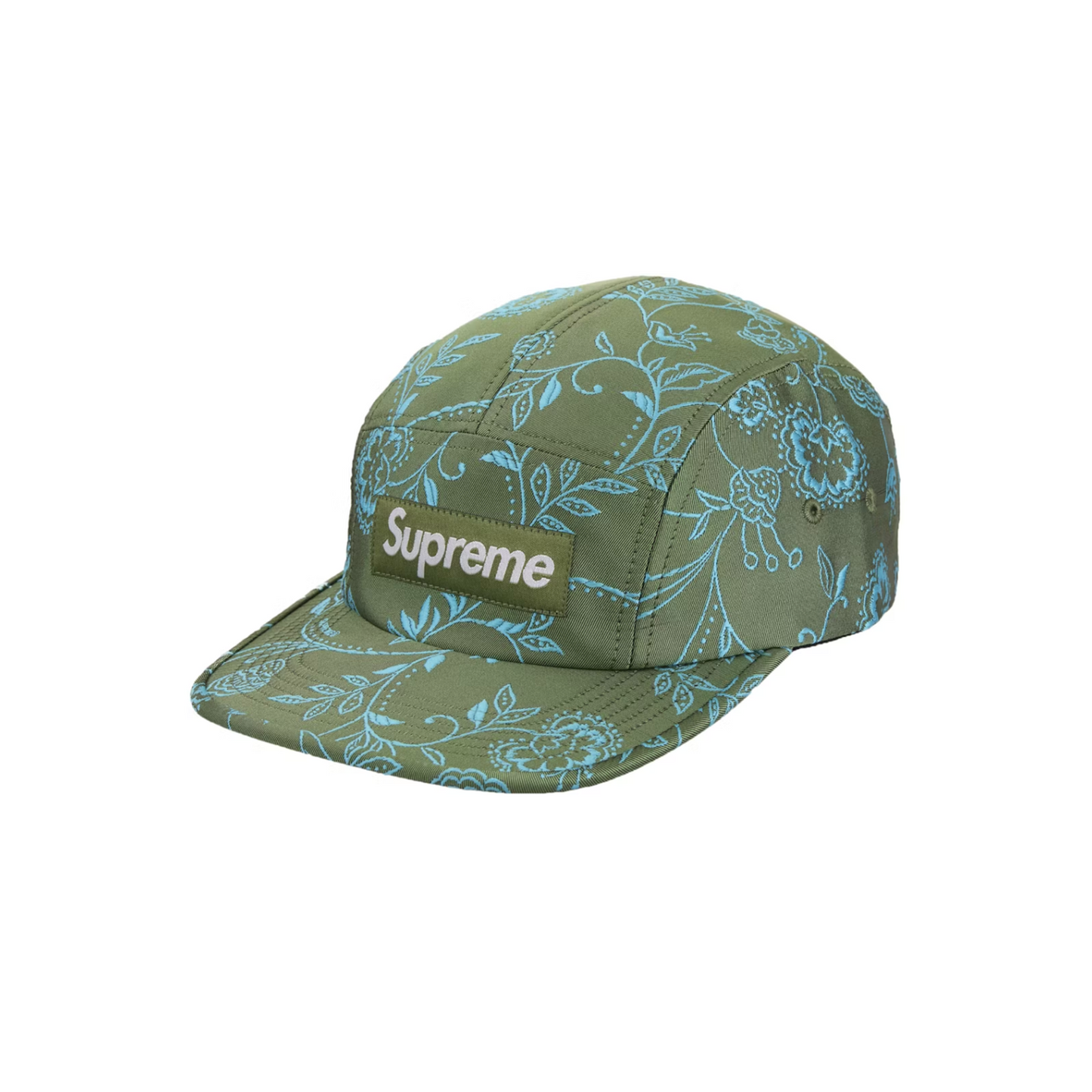 Supreme Floral Jacquard Camp Cap Green (SS25)