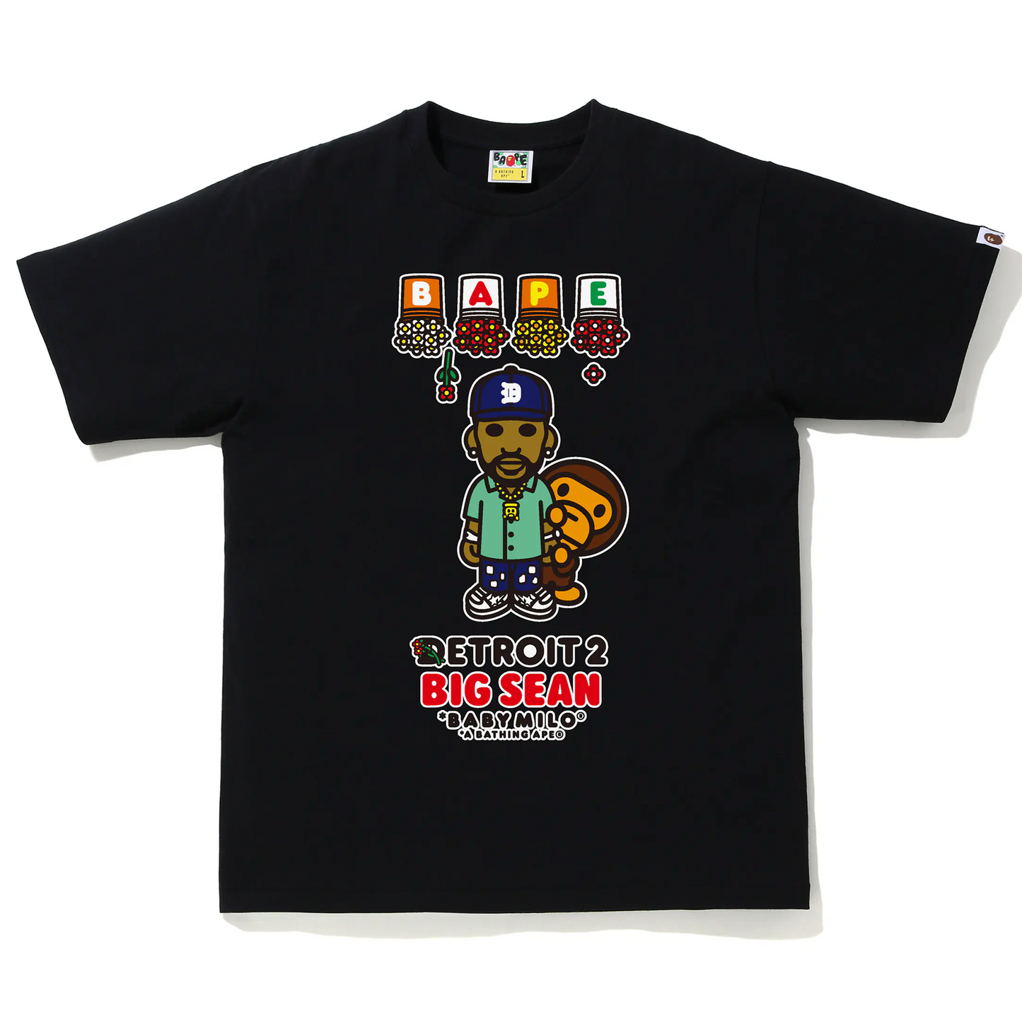 Bape A Bathing Ape x Big Sean Detroit 2 Tee Black [USED] - XL (Used)
