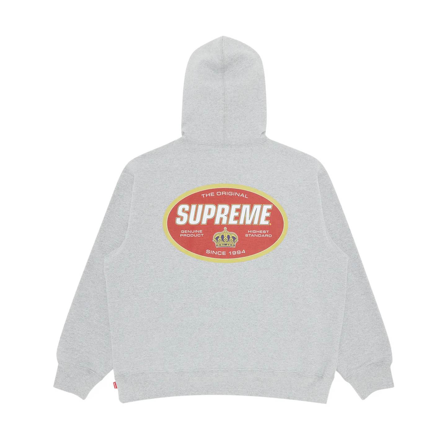 Supreme Crown Hooded Sweatshirt Heather Grey [USED] - S (Used)