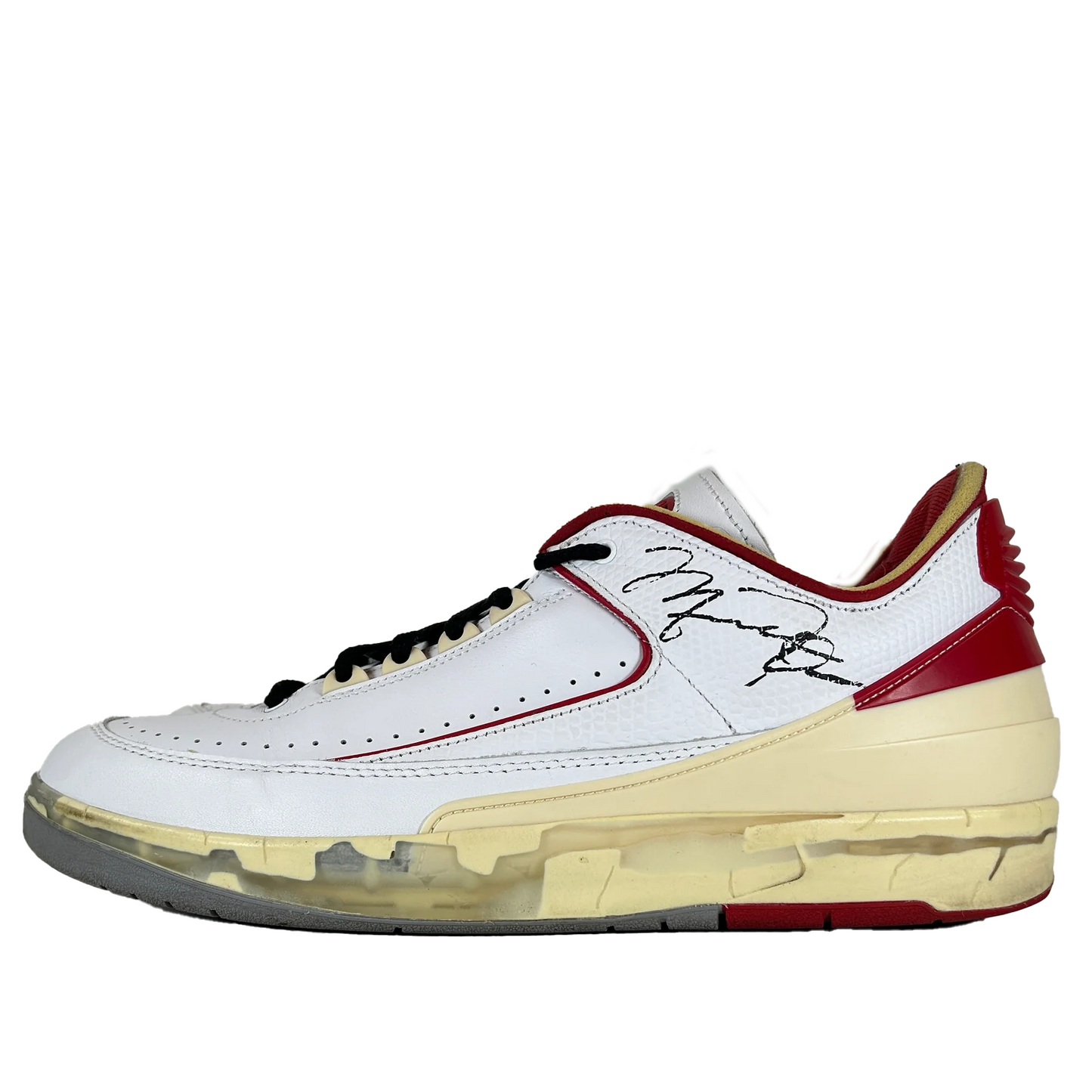 DJ4375 106 Jordan 2 Retro Low SP Off-White White Red [USED] - 12 M (Used)