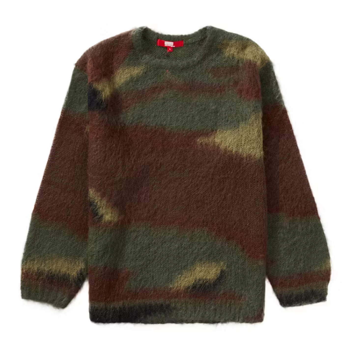 Supreme JUNYA WATANABE CDG MAN Brushed Camo Sweater Olive