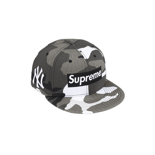 Supreme MLB Teams Box Logo New Era 59Fifty Cap Snow Camo