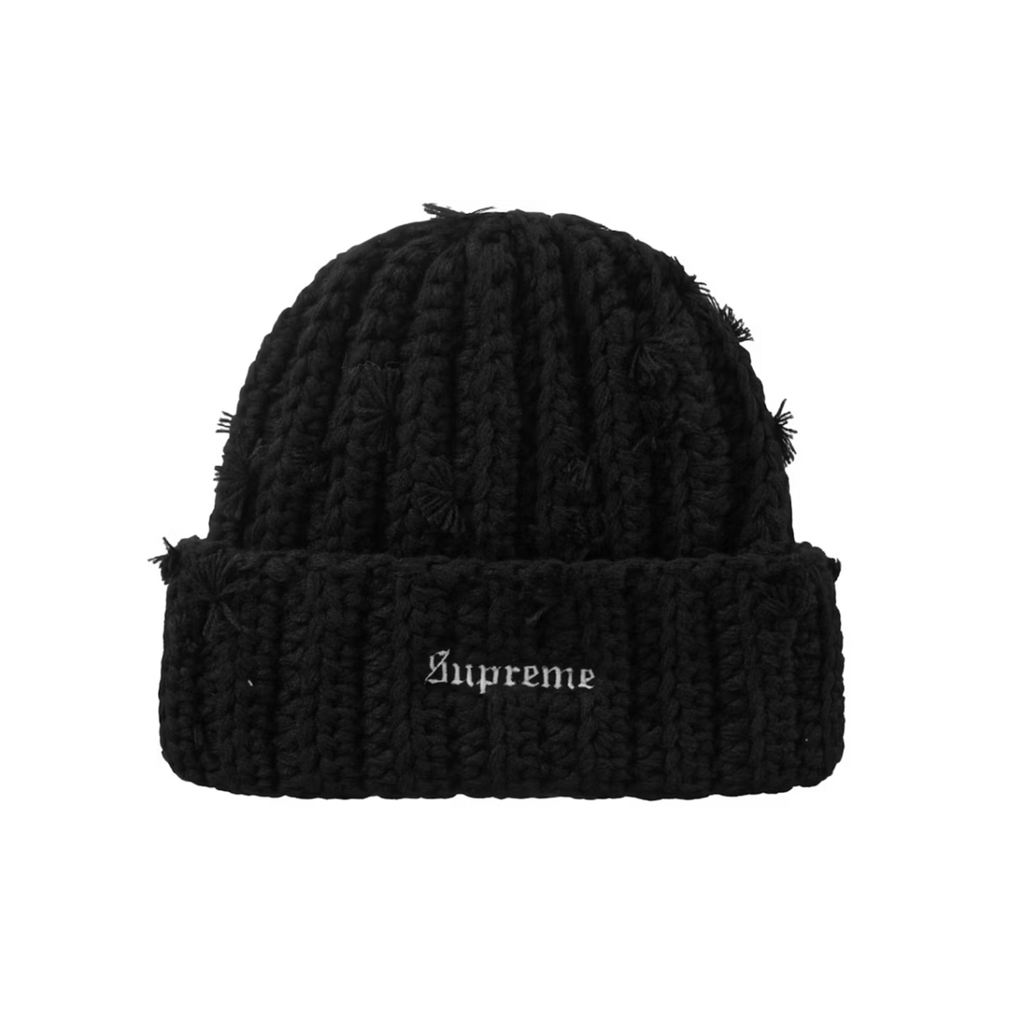 Supreme Hand Tied Beanie Black