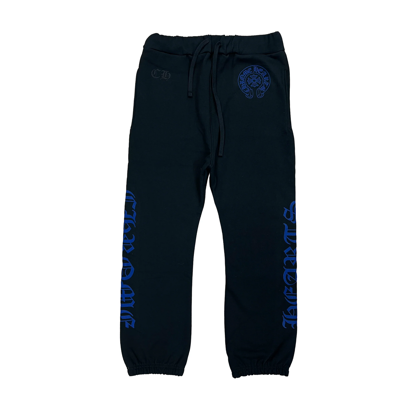 Chrome Hearts Horseshoe Logo Sweatpants Black/Blue