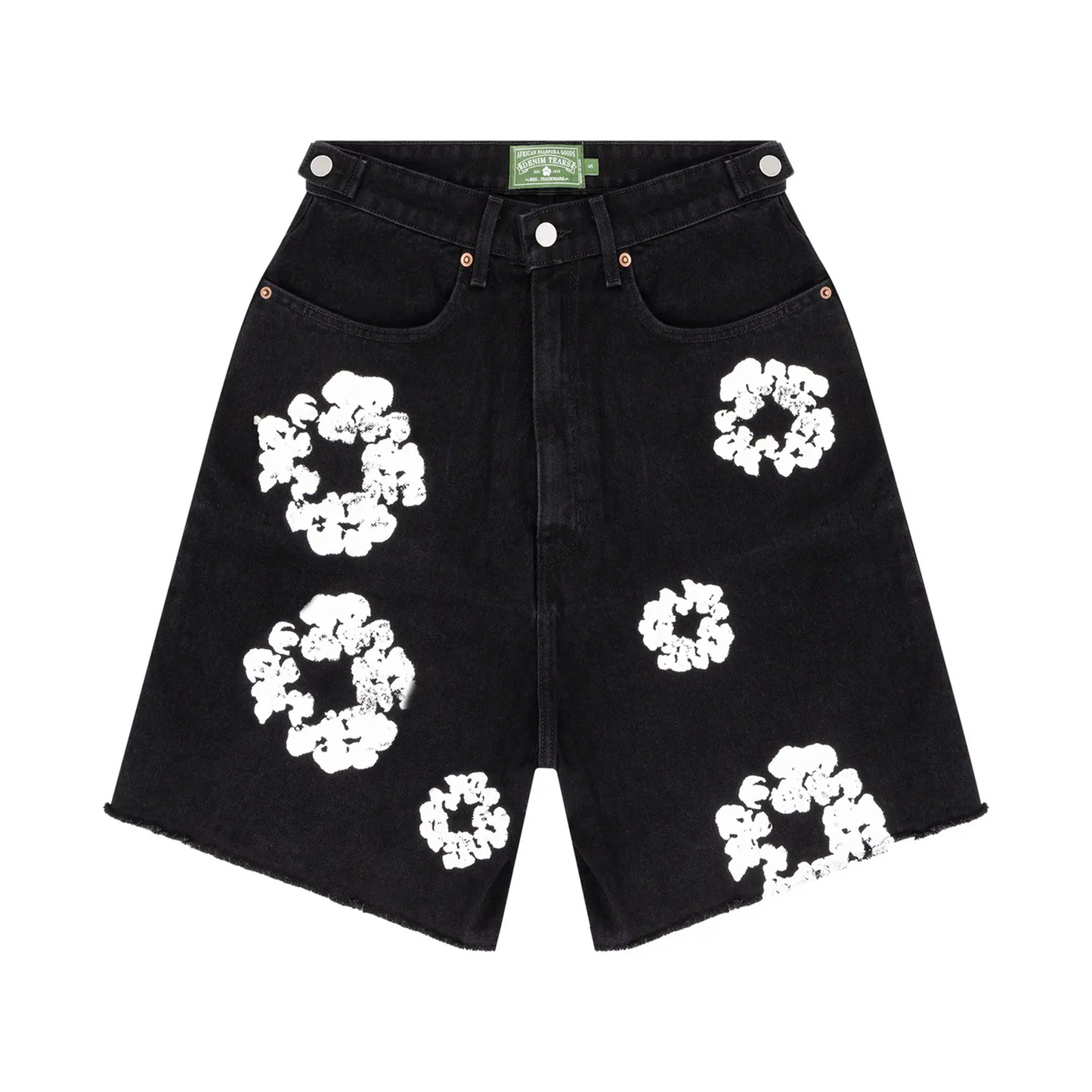 Denim Tears Wreath Jean Short 'Black' [USED] - XL (Used)