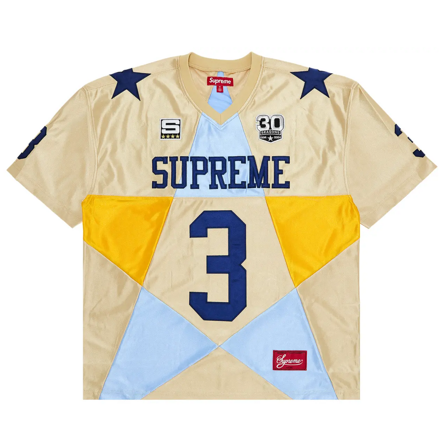 Supreme Star Football Jersey Gold