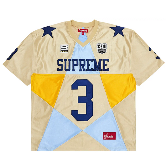 Supreme Star Football Jersey Gold