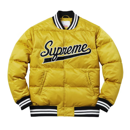 Supreme Script Varsity Puffy Jacket [USED] - L (Used)