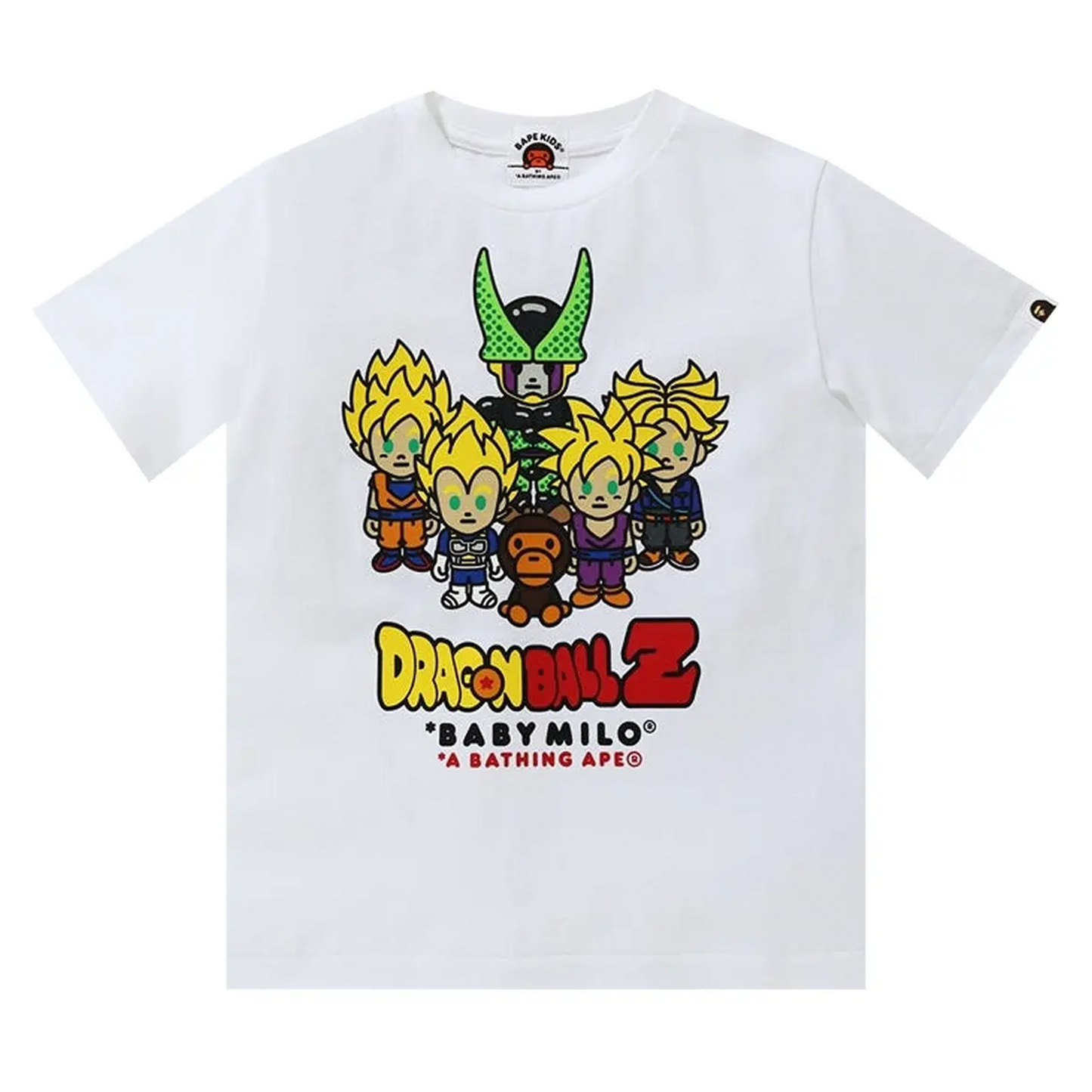 BAPE x Dragon Ball Z Baby Milo Super Saiyan & Cell Tee White [USED] - XL (Used)