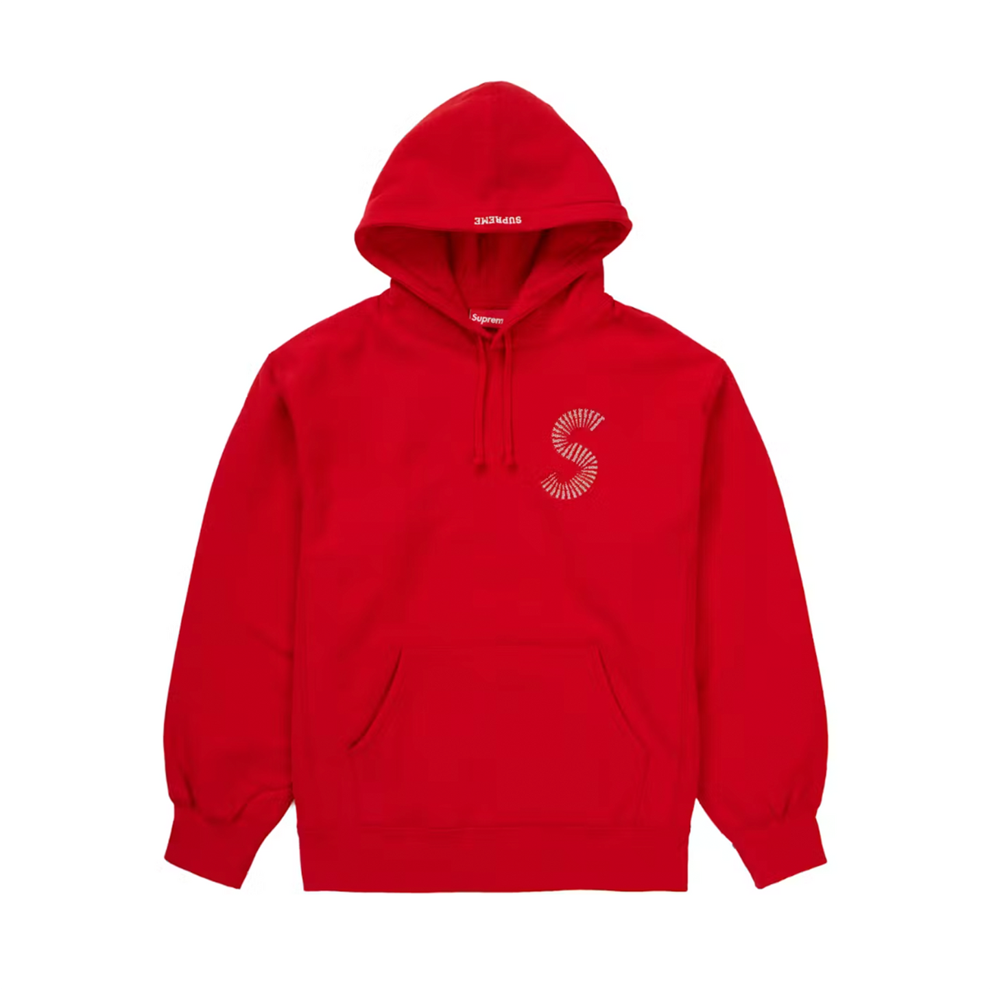 Supreme S Logo Hooded Sweatshirt (FW20) Red [USED] - XL (Used)