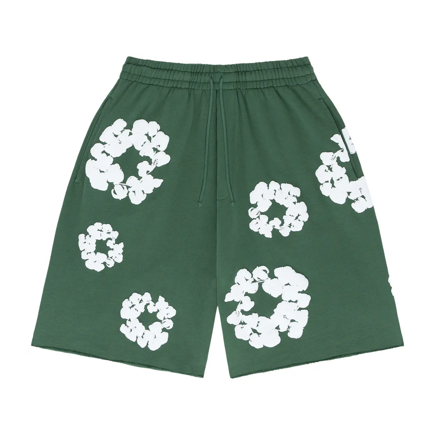 Denim Tears The Cotton Wreath Shorts Green [USED] - L (Used)